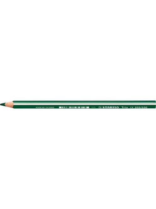 Színes ceruza, háromszögletű, vastag, STABILO "Trio thick", zöld (TST203Z)
