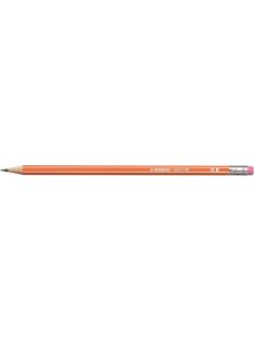   Grafitceruza radírral, HB, hatszögletű, STABILO "Pencil 160", narancs (TST216003HB)