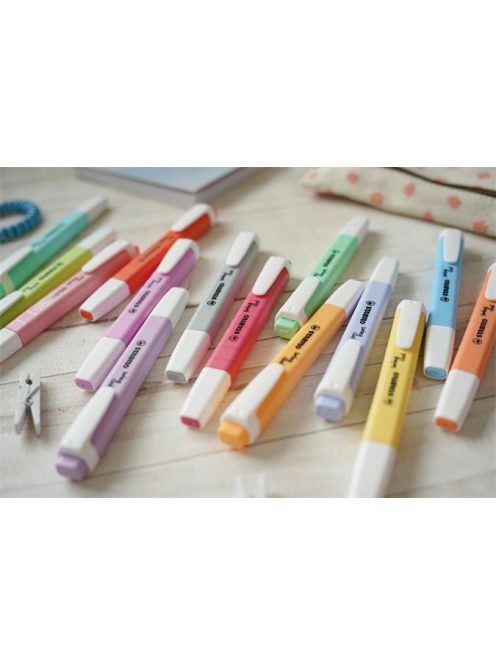 Szövegkiemelő, 1-4 mm, STABILO "Swing Cool Pastel", jeges kék (TST2751128)