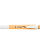 Szövegkiemelő, 1-4 mm, STABILO "Swing cool Pastel", halvány narancs (TST2751258)