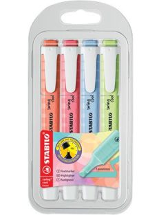   Szövegkiemelő készlet, 1-4 mm, STABILO "Swing Cool Pastel" 4 különboző szín (TST2754081)