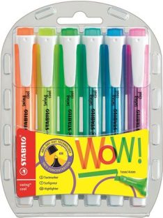   Szövegkiemelő készlet, 1-4 mm, STABILO "Swing Cool", 6 különböző szín (TST27563)