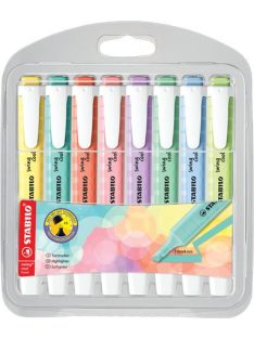   Szövegkiemelő készlet, 1-4 mm, STABILO "Swing Cool Pastel", 8 különböző szín (TST2758081)