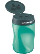 Hegyező, háromlyukú, tartályos, balkezes, STABILO "Easy", olajzöld (TST4501)