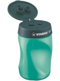  Hegyező, háromlyukú, tartályos, balkezes, STABILO "Easy", olajzöld (TST4501)