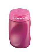 Hegyező, háromlyukú, tartályos, jobbkezes, STABILO "Easy", rózsaszín (TST45021)