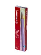 Grafitceruza radírral, HB, hatszögletű, STABILO "Swano Pastel", kék (TST490806)