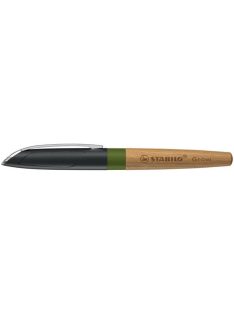   Töltőtoll, tölgyfa tolltest, zöld kiegészítővel, STABILO "Grow" (TST5171141)
