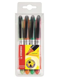   Szövegkiemelő készlet, 1-4 mm, STABILO "Navigator", 4 különböző szín (TST5454)