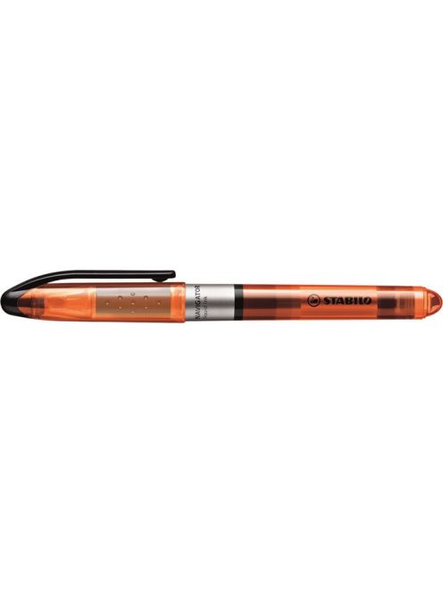 Szövegkiemelő, 1-4 mm, STABILO "Navigator", narancssárga (TST54554)