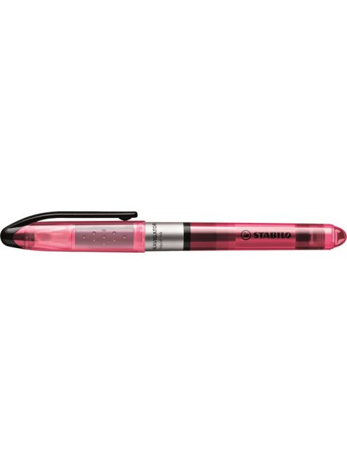 Szövegkiemelő, 1-4 mm, STABILO "Navigator", rózsaszín (TST54556)