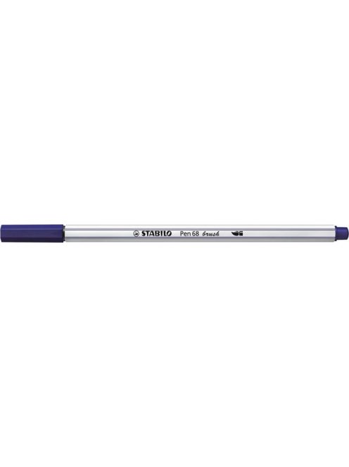 Ecsetirón, STABILO "Pen 68 brush", sötétkék (TST56822)