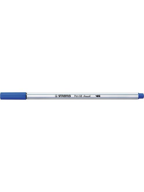 Ecsetirón, STABILO "Pen 68 brush", tengerkék (TST56832)