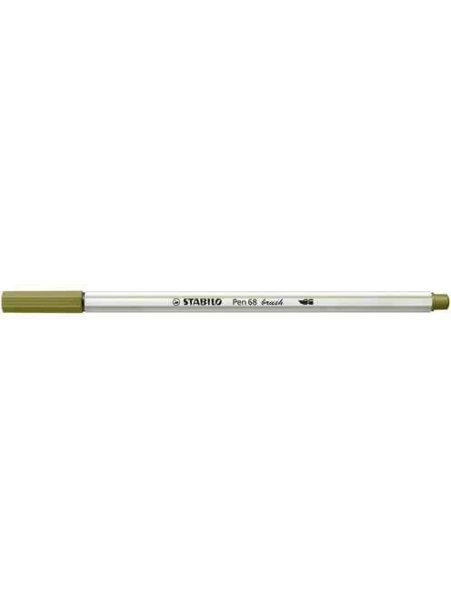 Ecsetirón, STABILO "Pen 68 brush", sárzöld (TST568371)