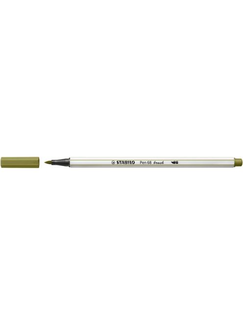 Ecsetirón, STABILO "Pen 68 brush", sárzöld (TST568371)