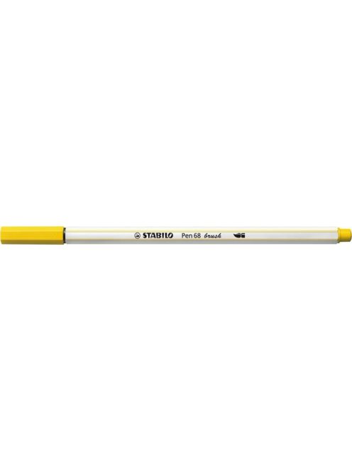 Ecsetirón, STABILO "Pen 68 brush", sárga (TST56844)
