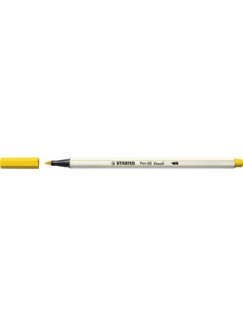 Ecsetirón, STABILO "Pen 68 brush", sárga (TST56844)