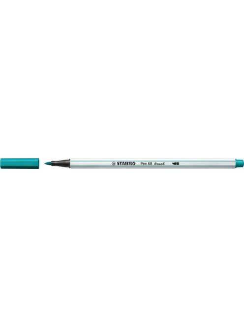 Ecsetirón, STABILO "Pen 68 brush", türkizkék (TST56851)