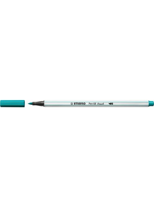 Ecsetirón, STABILO "Pen 68 brush", türkizkék (TST56851)