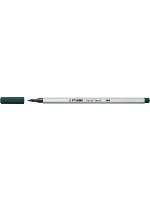 Ecsetirón, STABILO "Pen 68 brush", földeszöld (TST568631)