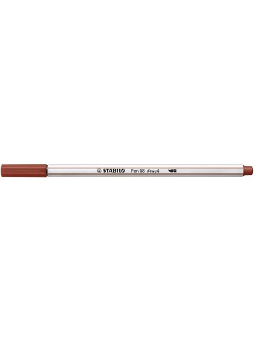 Ecsetirón, STABILO "Pen 68 brush", vörösesbarna (TST568751)
