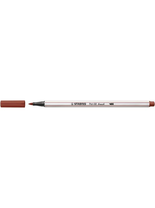 Ecsetirón, STABILO "Pen 68 brush", vörösesbarna (TST568751)