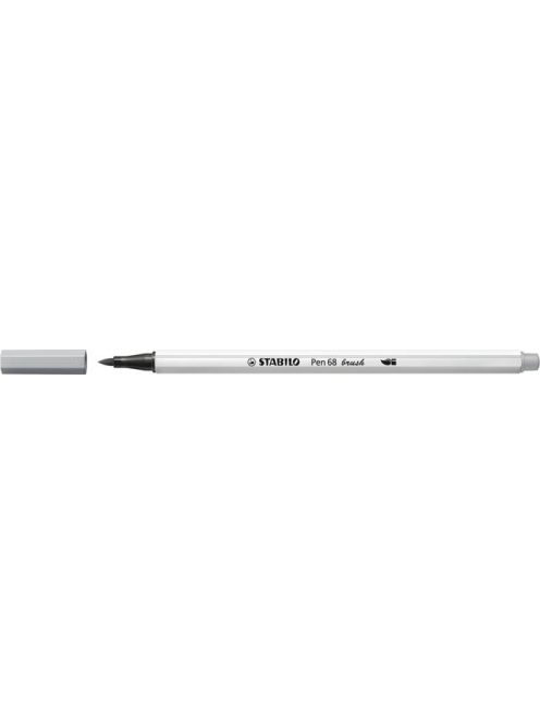 Ecsetirón, STABILO "Pen 68 brush", középszürke (TST56895)