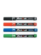 Alkoholos marker, 1,5-2,5 mm, kúpos, STABILO "Mark-4-all", kék (TST651411)