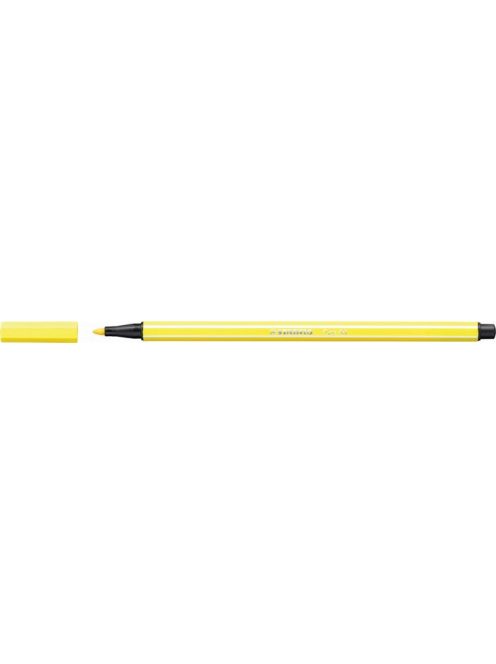 Rostirón, 1 mm, STABILO "Pen 68", neon sárga (TST68024)
