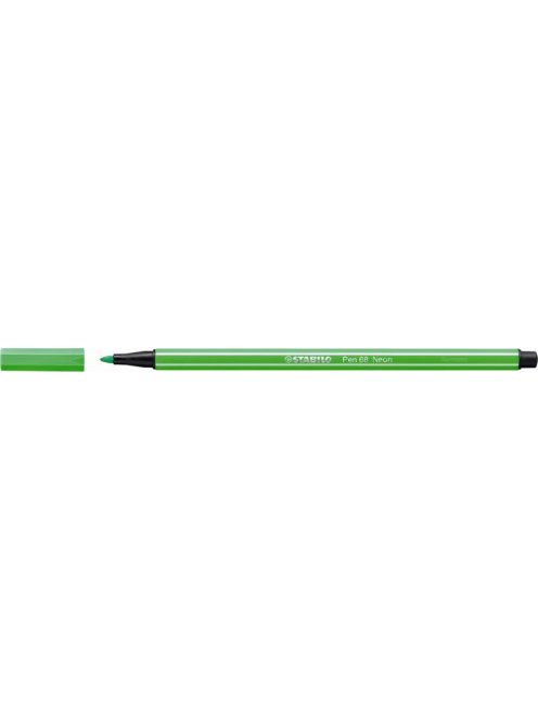 Rostirón, 1 mm, STABILO "Pen 68", neon zöld (TST68033)