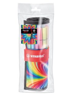   Rostirón, készlet, 1 mm, felcsavarható, STABILO "Pen 68 ARTY", 25 különböző színű (TST682507120)