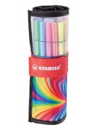 Rostirón, készlet, 1 mm, felcsavarható, STABILO "Pen 68 ARTY", 25 különböző színű (TST682507120)