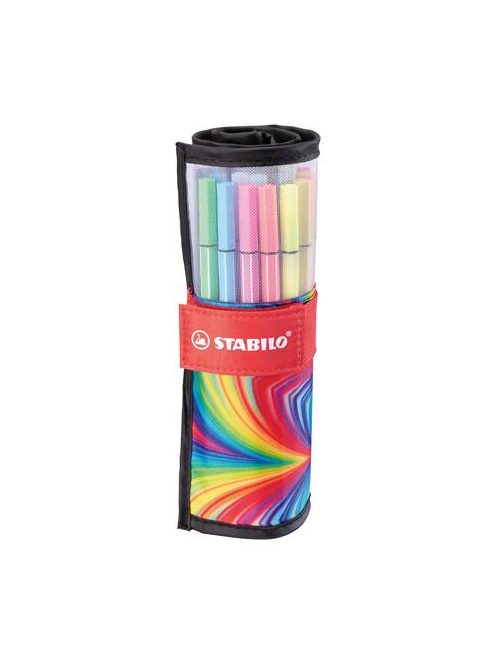 Rostirón, készlet, 1 mm, felcsavarható, STABILO "Pen 68 ARTY", 25 különböző színű (TST682507120)