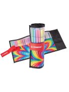 Rostirón, készlet, 1 mm, felcsavarható, STABILO "Pen 68 ARTY", 25 különböző színű (TST682507120)