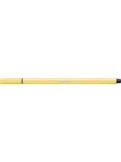 Rostirón, 1 mm, STABILO "Pen 68", sárga (TST6844)