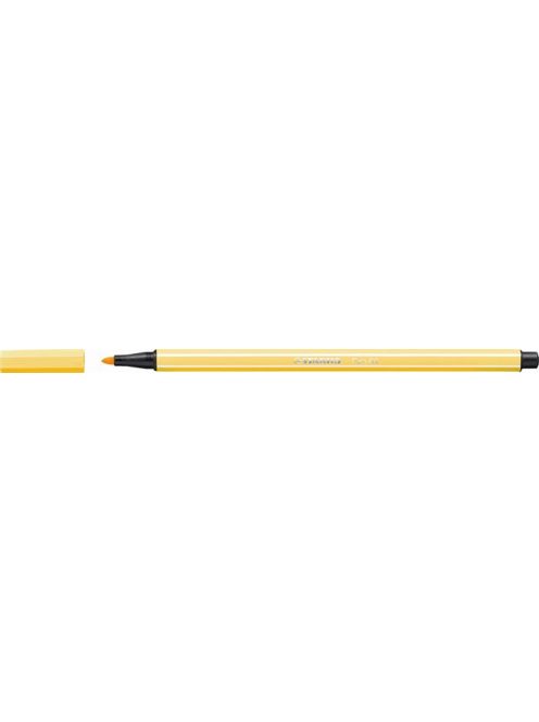 Rostirón, 1 mm, STABILO "Pen 68", sárga (TST6844)
