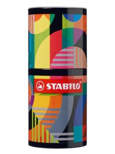   Rostirón készlet, hengeres fém doboz, 1 mm, STABILO "Pen 68 ARTY", 45 különböző szín (TST6845220)