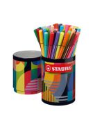 Rostirón készlet, hengeres fém doboz, 1 mm, STABILO "Pen 68 ARTY", 45 különböző szín (TST6845220)
