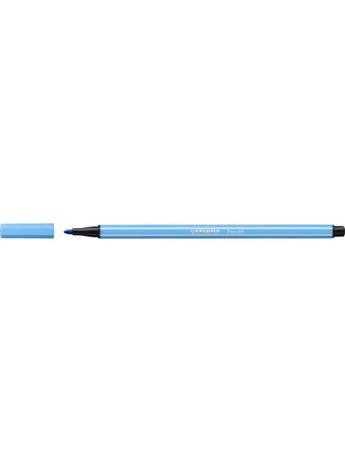Rostirón, 1 mm, STABILO "Pen 68", azúrkék (TST6857)