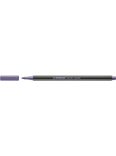Rostirón, 1,4 mm, STABILO "Pen 68 metallic", metál lila (TST68855)