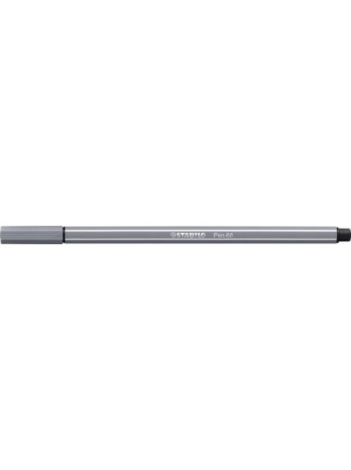 Rostirón, 1 mm, STABILO "Pen 68", sötét szürke (TST6896)