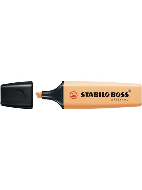 Szövegkiemelő, 2-5 mm, STABILO "BOSS original Pastel", fakó narancs (TST70125)