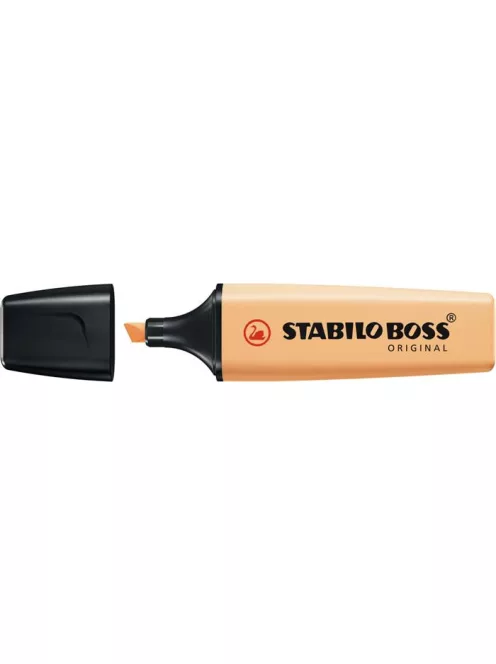 Szövegkiemelő, 2-5 mm, STABILO "BOSS original Pastel", fakó narancs (TST70125)