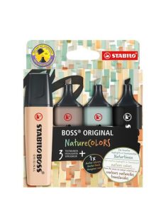   Szövegkiemelő, 2-5 mm, STABILO "BOSS original NatureColors", 4 különböző szín (TST70425)