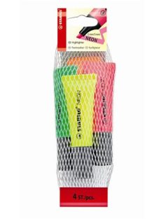   Szövegkiemelő készlet, 2-5 mm, STABILO "Neon", 4 különböző szín (TST7241)