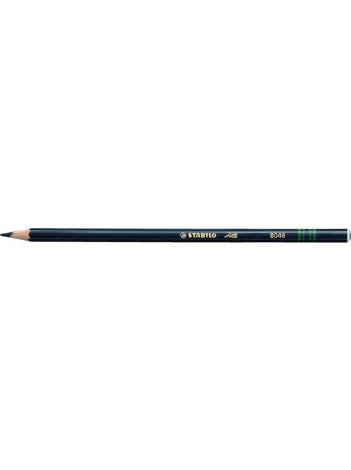 Színes ceruza, hatszögletű, mindenre író, STABILO "All", fekete (TST8046)