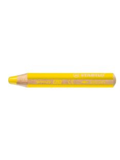   Színes ceruza, kerek, vastag, STABILO "Woody 3 in 1", citrom (TST880205)