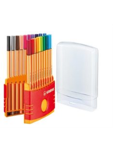   Tűfilc készlet, 0,4 mm, STABILO "Point 88 ColorParade", 20 különböző szín (TST882003)
