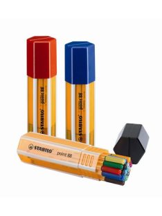   Tűfilc készlet, 0,4 mm, STABILO "Point 88 Big Point Box", 20 különböző szín (TST88201)