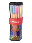 Tűfilc készlet, 0,4 mm, STABILO "Point 88 ARTY", 25 különböző szín (TST882507120)